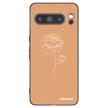 Picasee husă neagră din silicon pentru Google Pixel 8 Pro - Peonies