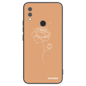 Picasee husă neagră din silicon pentru Xiaomi Redmi Note 7 - Peonies