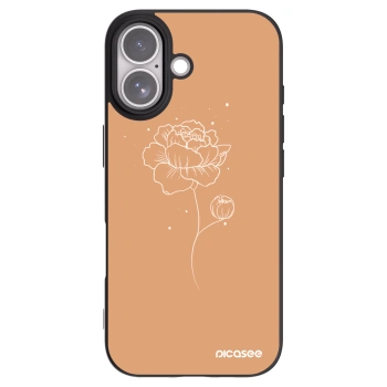 Picasee husă neagră din silicon pentru Apple iPhone 17 - Peonies
