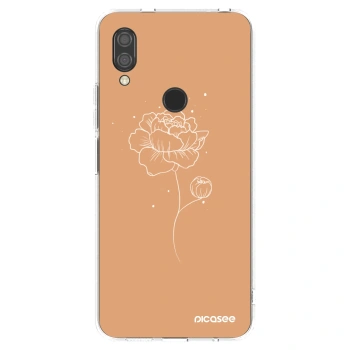 Picasee husă transparentă din silicon pentru Xiaomi Redmi 7 - Peonies
