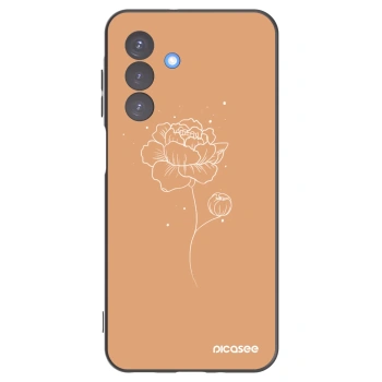 Picasee husă neagră din silicon pentru Samsung Galaxy A17 5G - Peonies