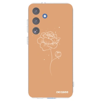 Picasee husă transparentă din silicon pentru Samsung Galaxy S25 FE 5G - Peonies