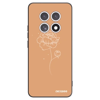 Picasee husă neagră din silicon pentru Xiaomi Redmi Note 15 - Peonies