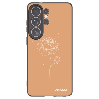 Picasee husă neagră din silicon pentru Samsung Galaxy S26 Ultra - Peonies