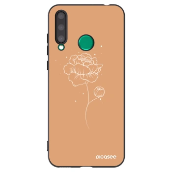 Picasee husă neagră din silicon pentru Honor 20 Lite - Peonies