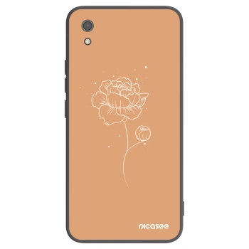 Picasee husă neagră din silicon pentru Xiaomi Redmi 7A - Peonies