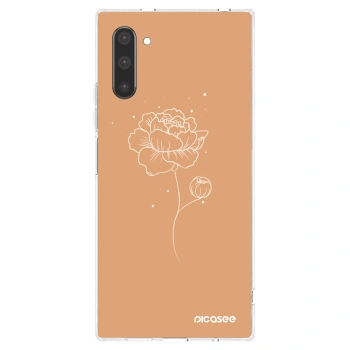 Picasee husă transparentă din silicon pentru Samsung Galaxy Note 10 N970F - Peonies