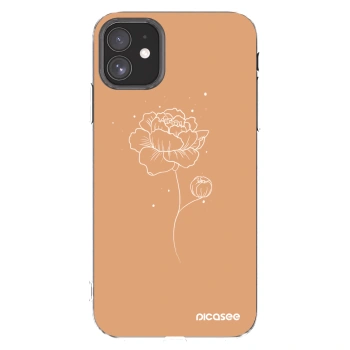 Picasee husă transparentă din silicon pentru Apple iPhone 11 - Peonies