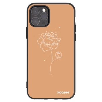 Picasee husă neagră din silicon pentru Apple iPhone 11 Pro - Peonies