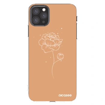 Picasee husă transparentă din silicon pentru Apple iPhone 11 Pro Max - Peonies