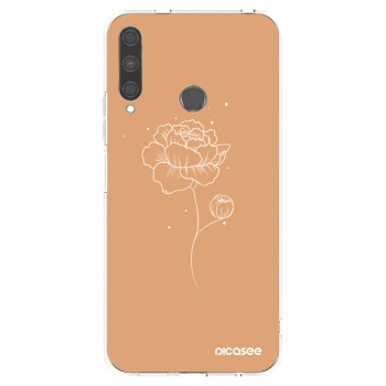 Picasee husă transparentă din silicon pentru Huawei P40 Lite E - Peonies