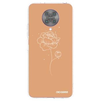 Picasee husă transparentă din silicon pentru Xiaomi Poco F2 Pro - Peonies