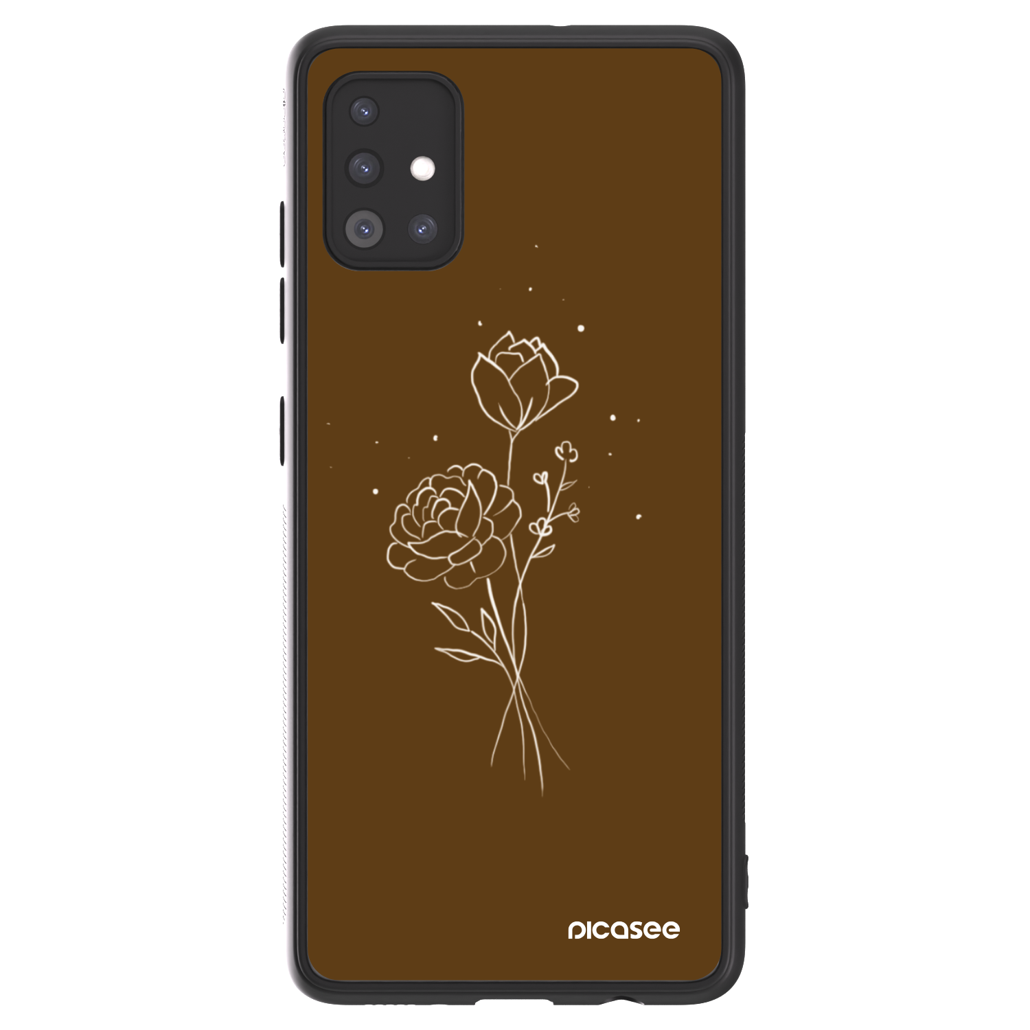 Picasee ULTIMATE CASE pentru Samsung Galaxy A51 A515F - Brown flowers