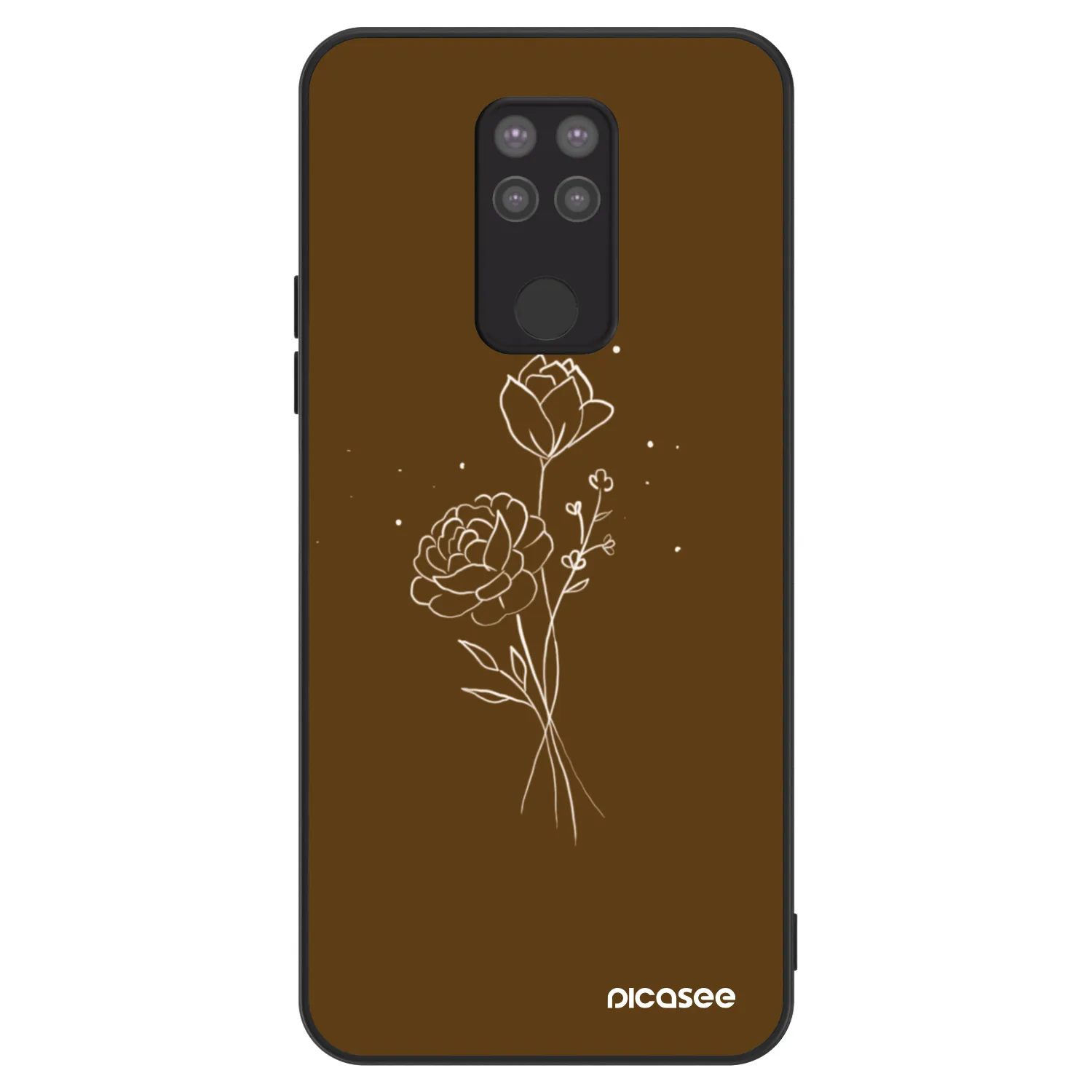 Picasee ULTIMATE CASE pentru Xiaomi Redmi Note 9 - Brown flowers