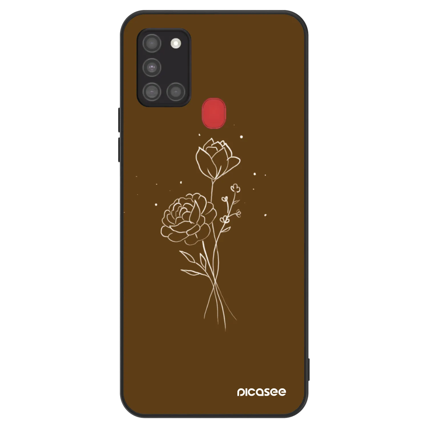 Picasee ULTIMATE CASE pentru Samsung Galaxy A21s - Brown flowers