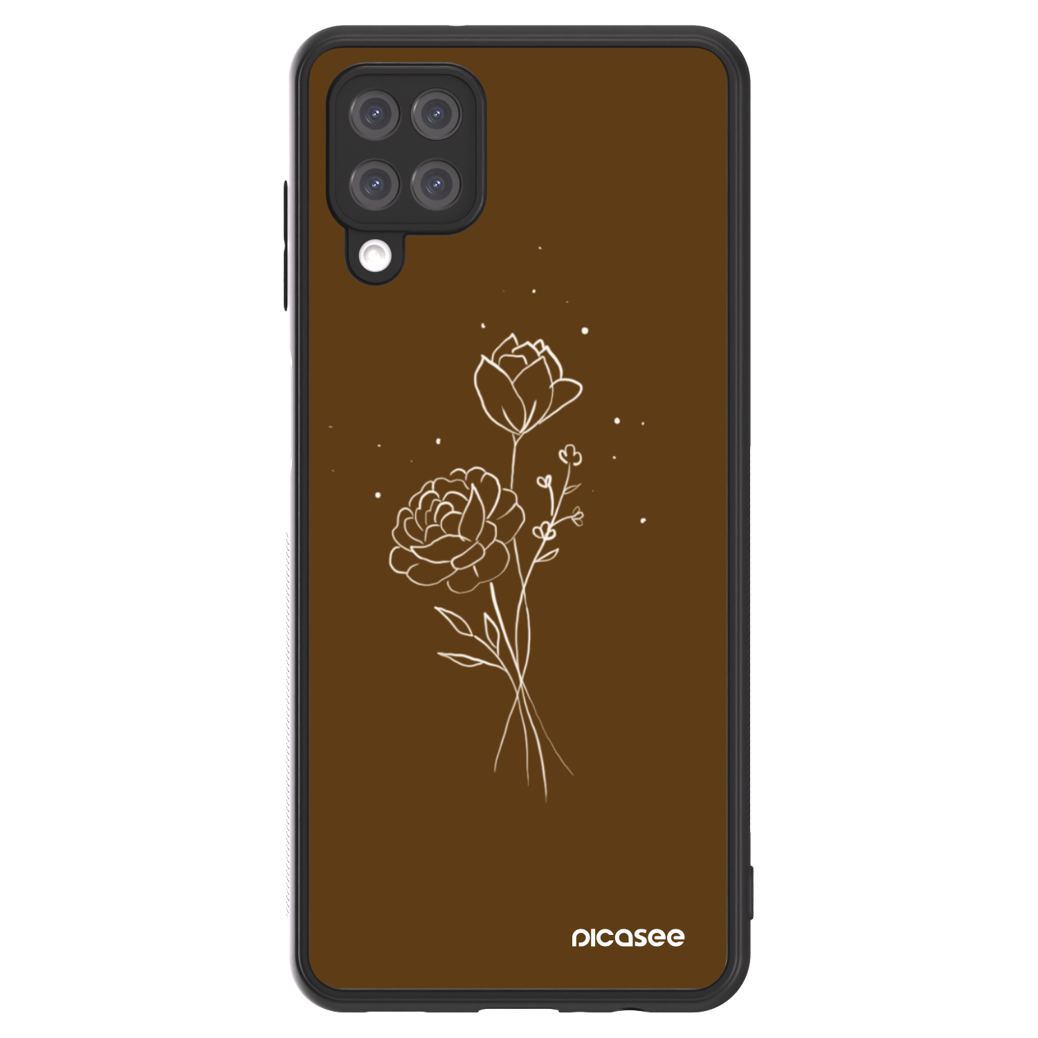 Picasee ULTIMATE CASE pentru Samsung Galaxy A12 A125F - Brown flowers