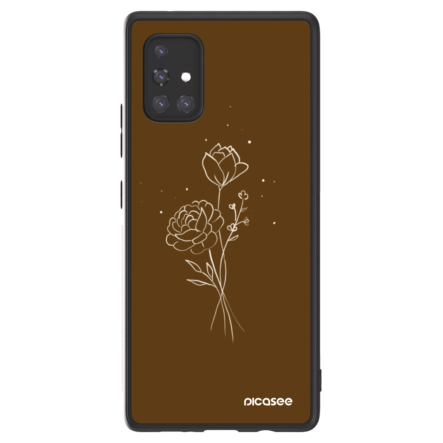 Picasee ULTIMATE CASE pentru Samsung Galaxy A71 A715F - Brown flowers