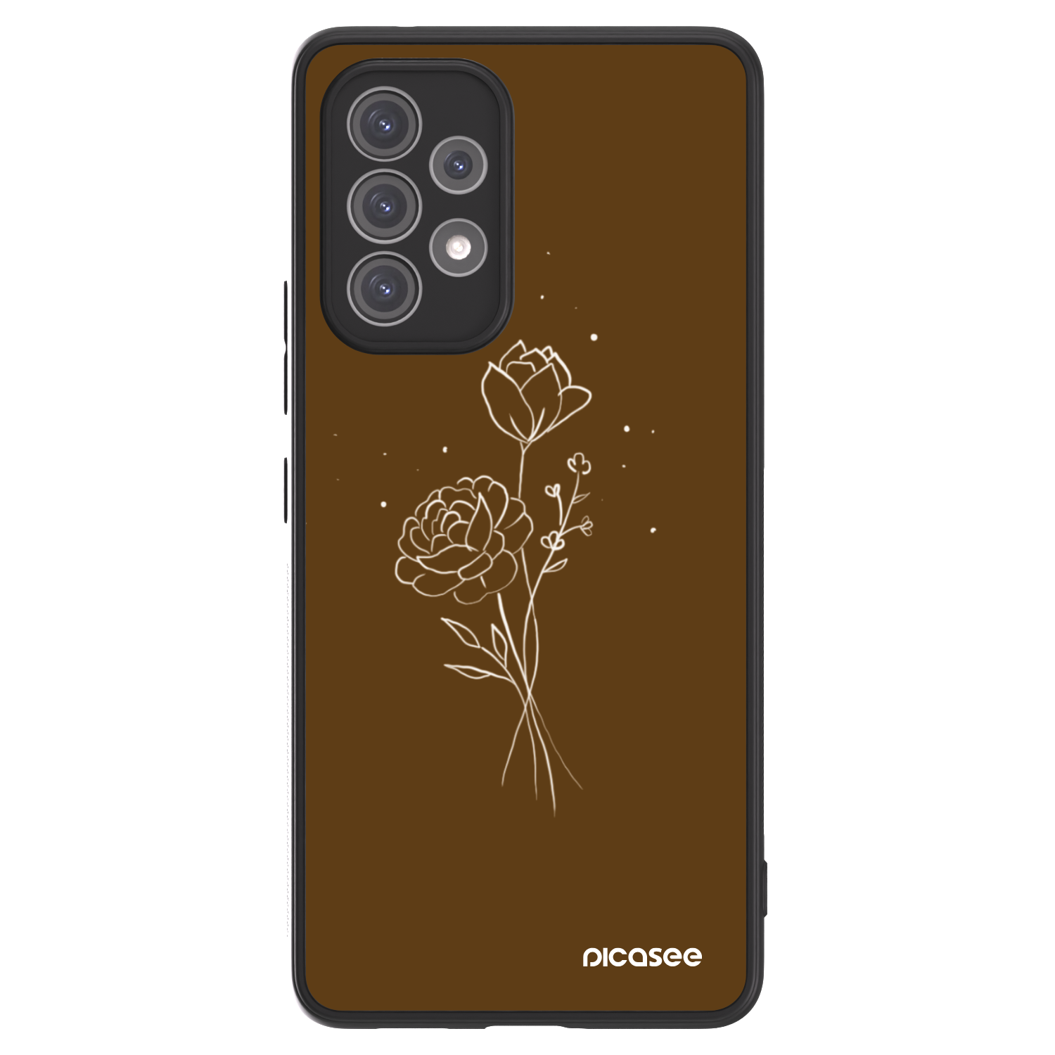 Picasee ULTIMATE CASE pentru Samsung Galaxy A52 5G A525F - Brown flowers