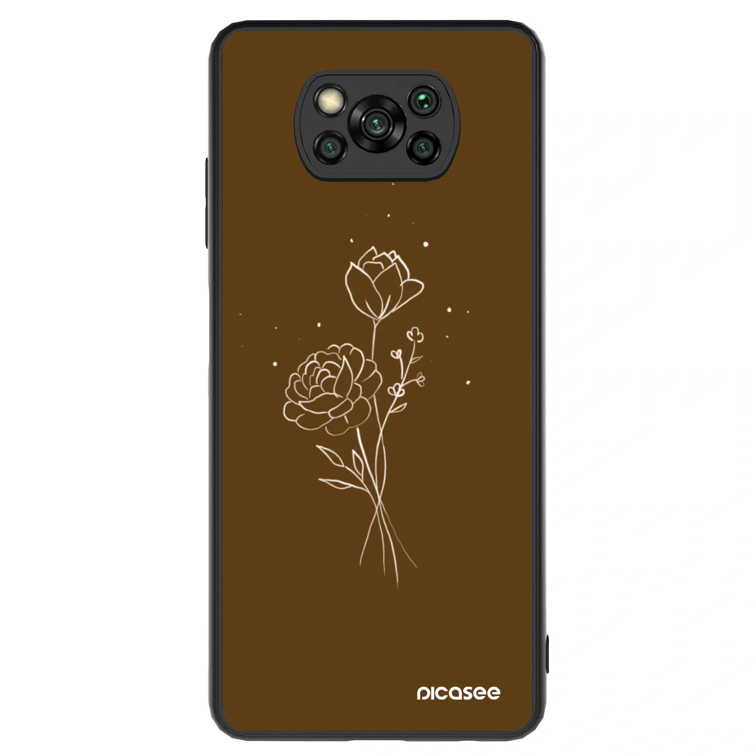 Picasee ULTIMATE CASE pentru Xiaomi Poco X3 - Brown flowers