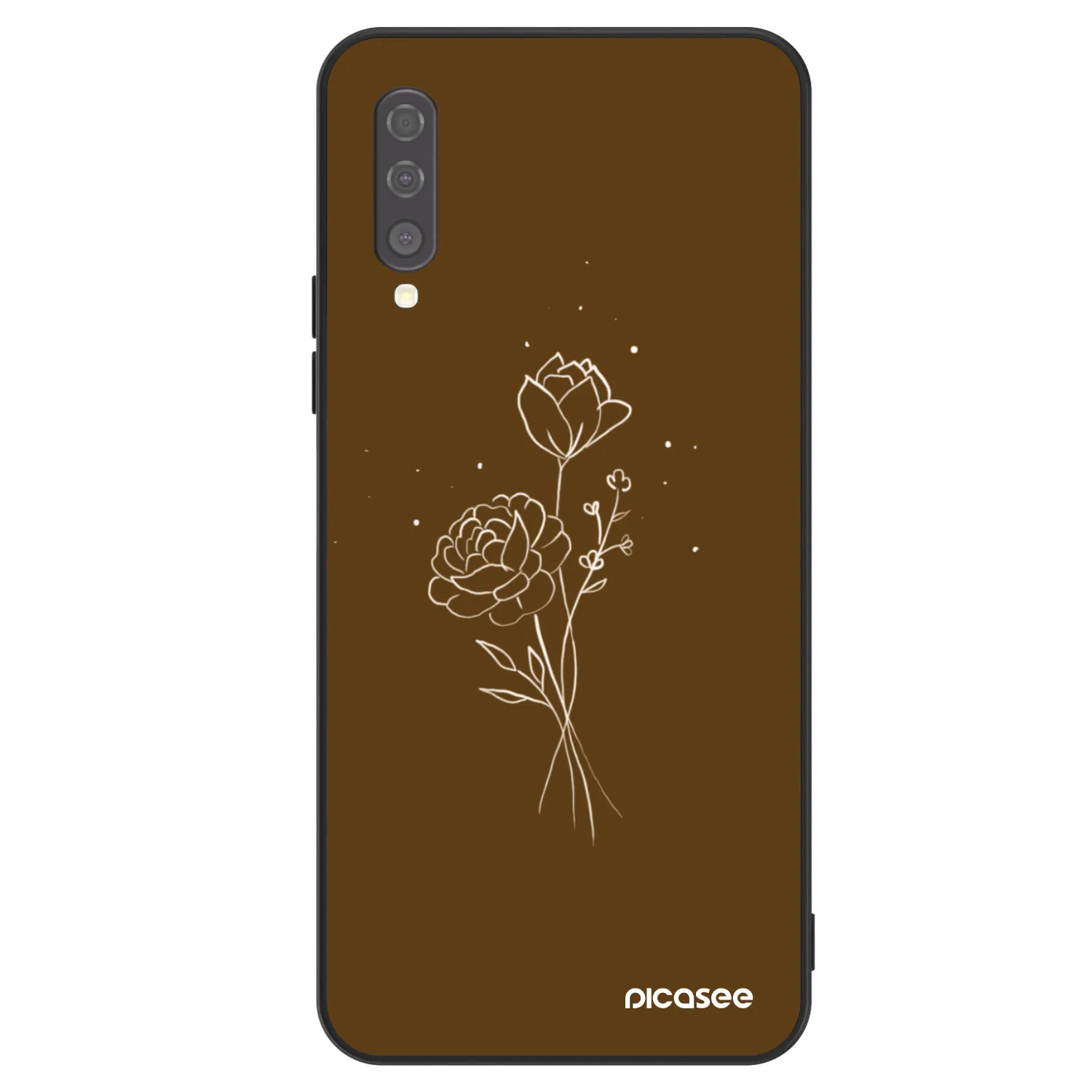Picasee ULTIMATE CASE pentru Samsung Galaxy A50 A505F - Brown flowers