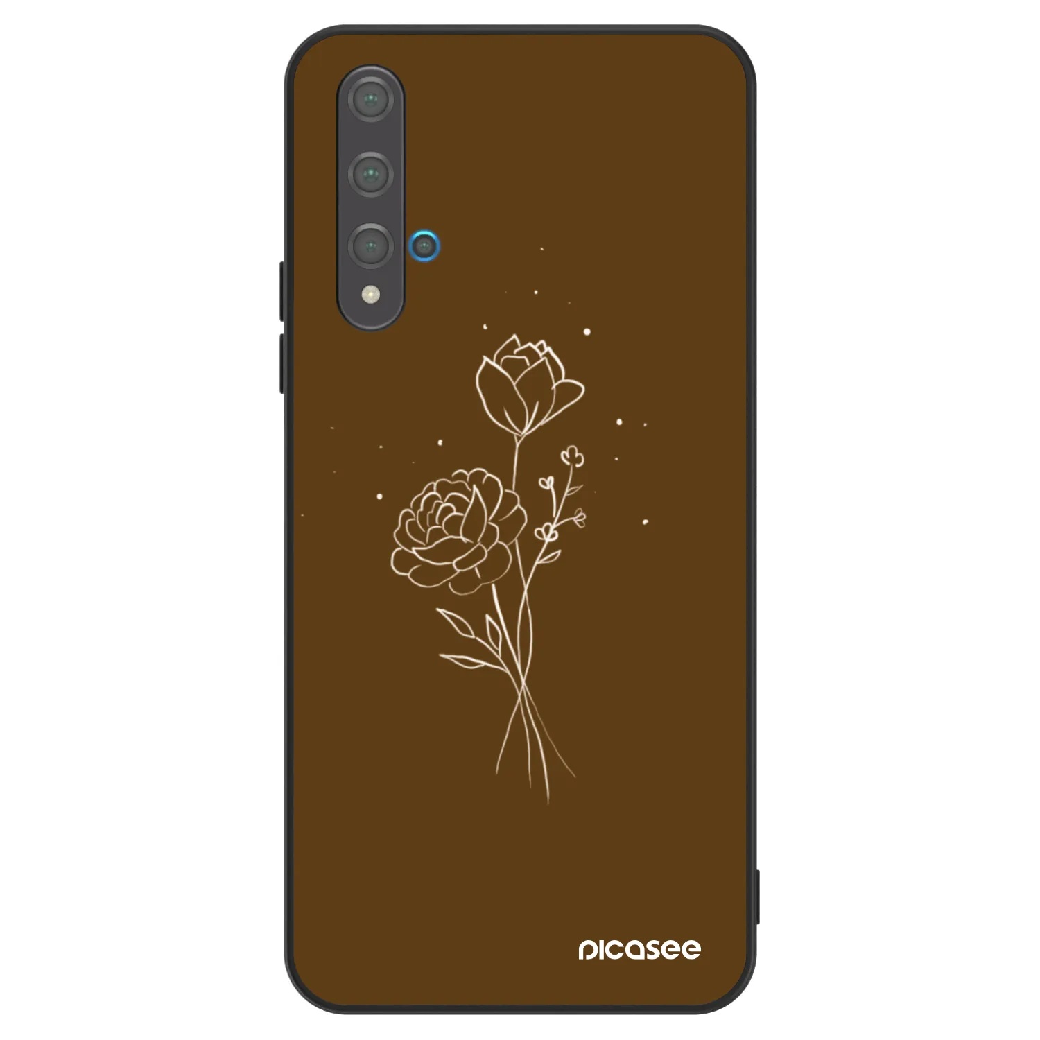 Picasee ULTIMATE CASE pentru Huawei Nova 5T - Brown flowers