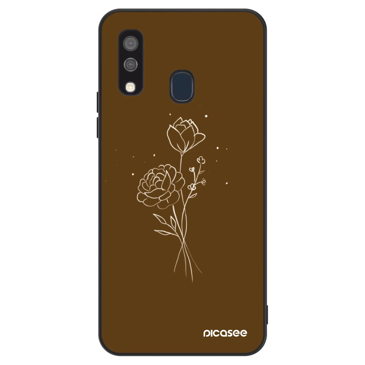 Picasee ULTIMATE CASE pentru Samsung Galaxy A40 A405F - Brown flowers
