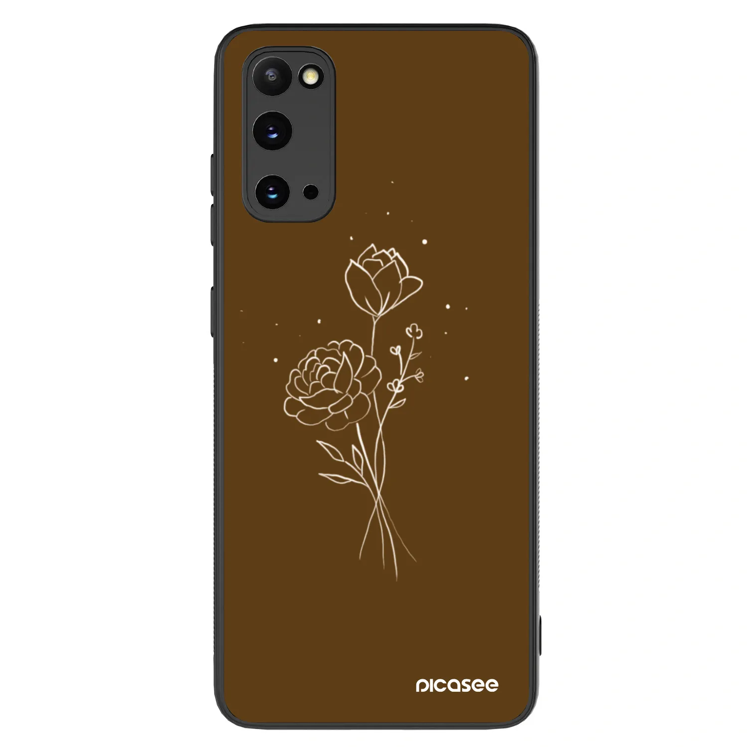 Picasee ULTIMATE CASE pentru Samsung Galaxy S20 G980F - Brown flowers