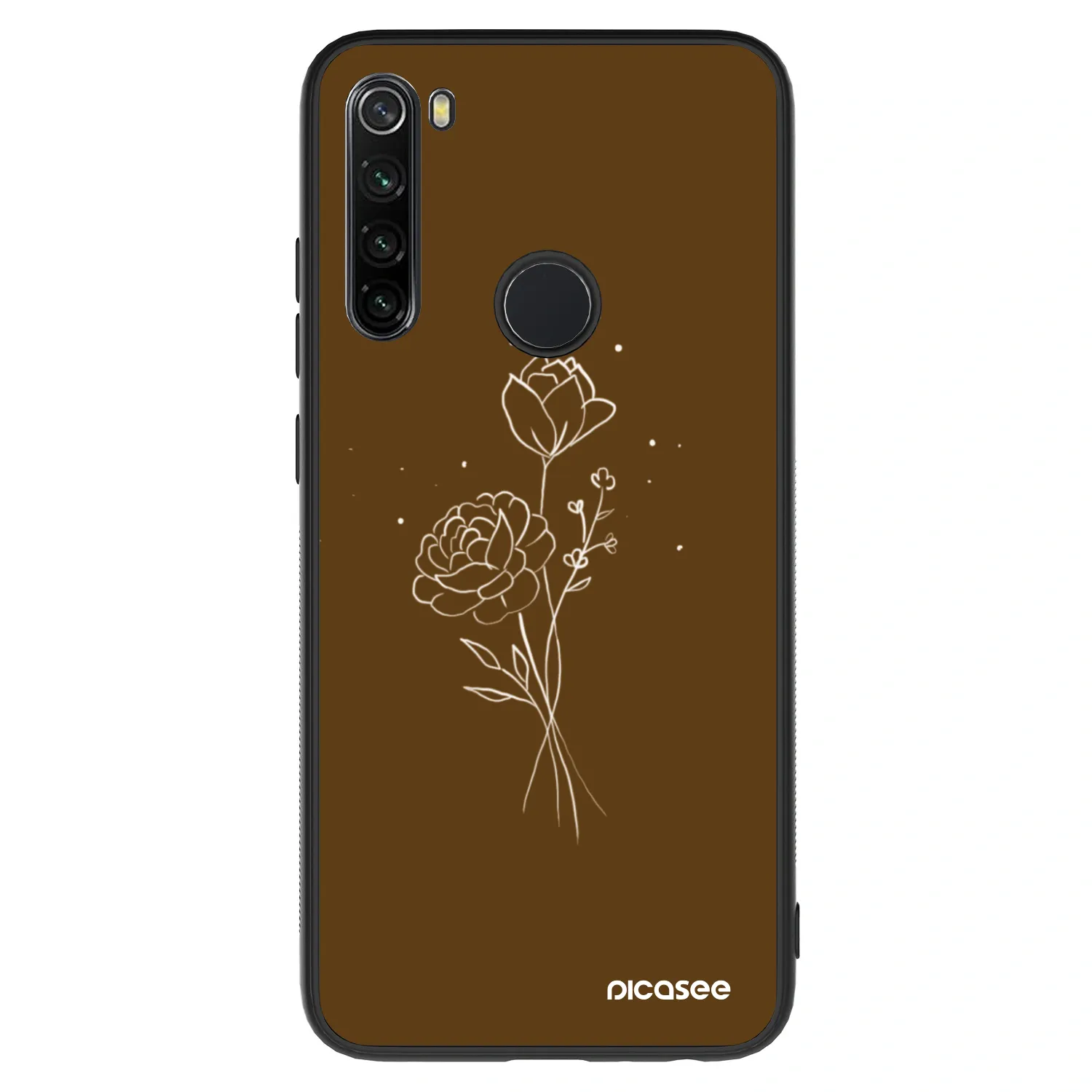 Picasee ULTIMATE CASE pentru Xiaomi Redmi Note 8 - Brown flowers