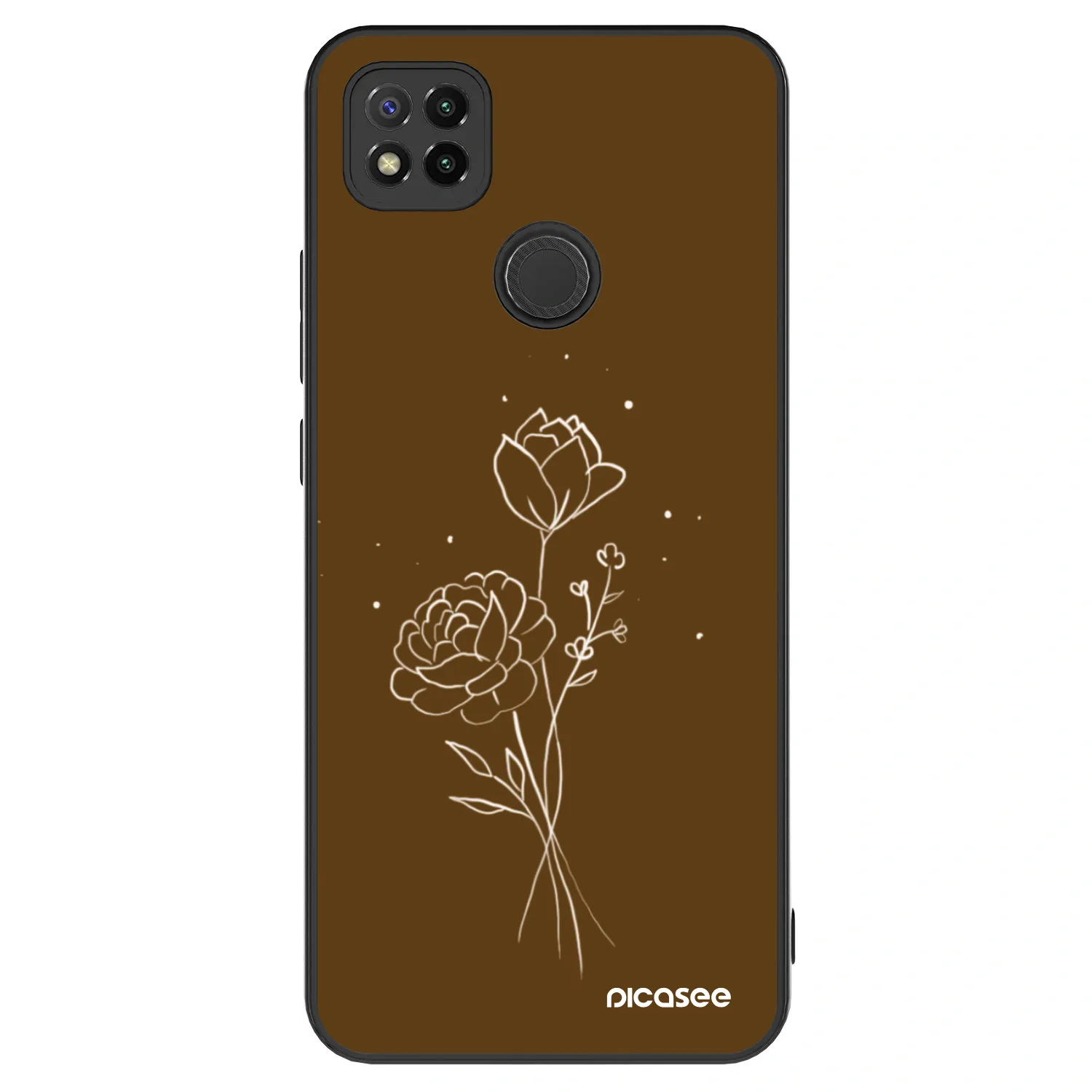 Picasee ULTIMATE CASE pentru Xiaomi Redmi 9C - Brown flowers
