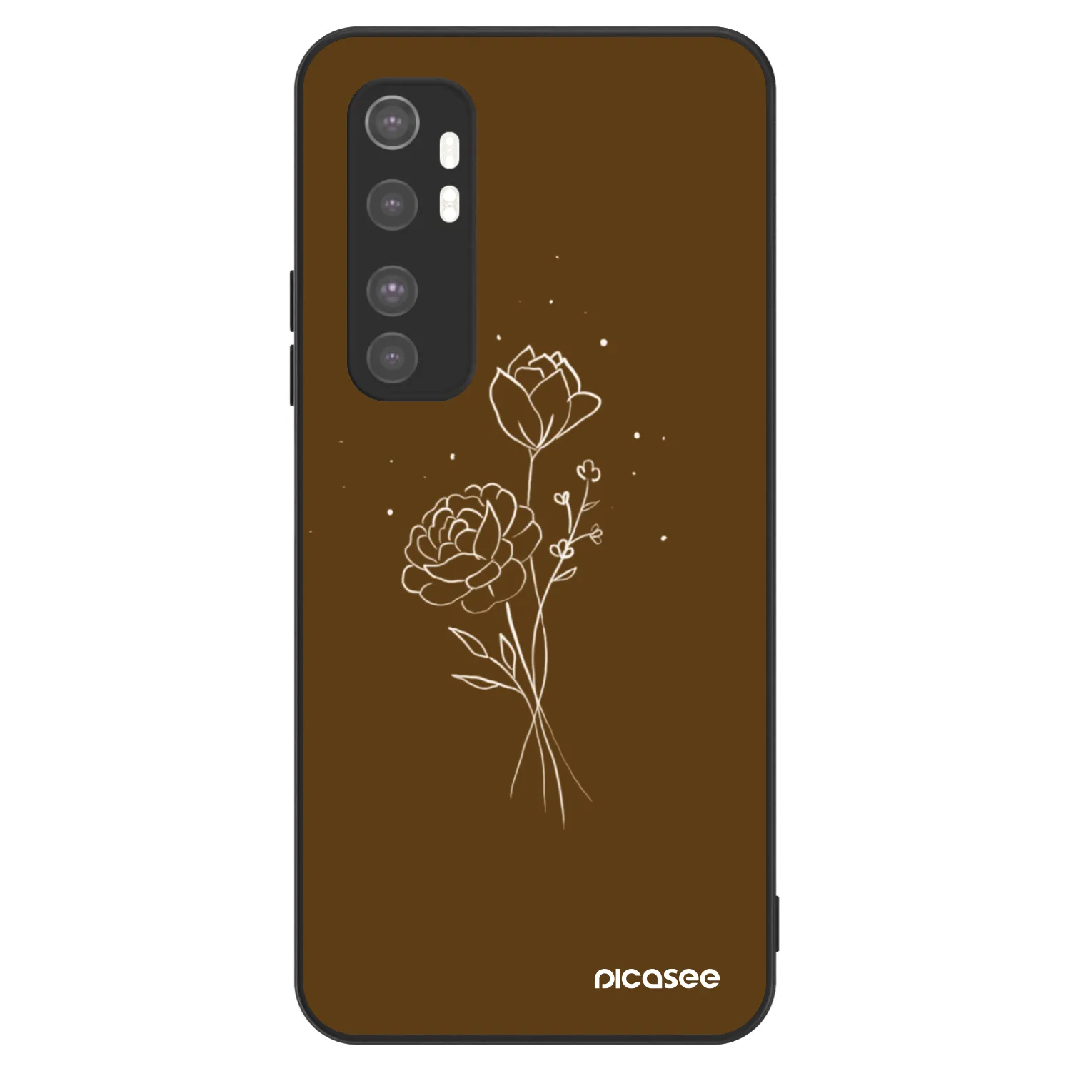 Picasee ULTIMATE CASE pentru Xiaomi Mi Note 10 Lite - Brown flowers