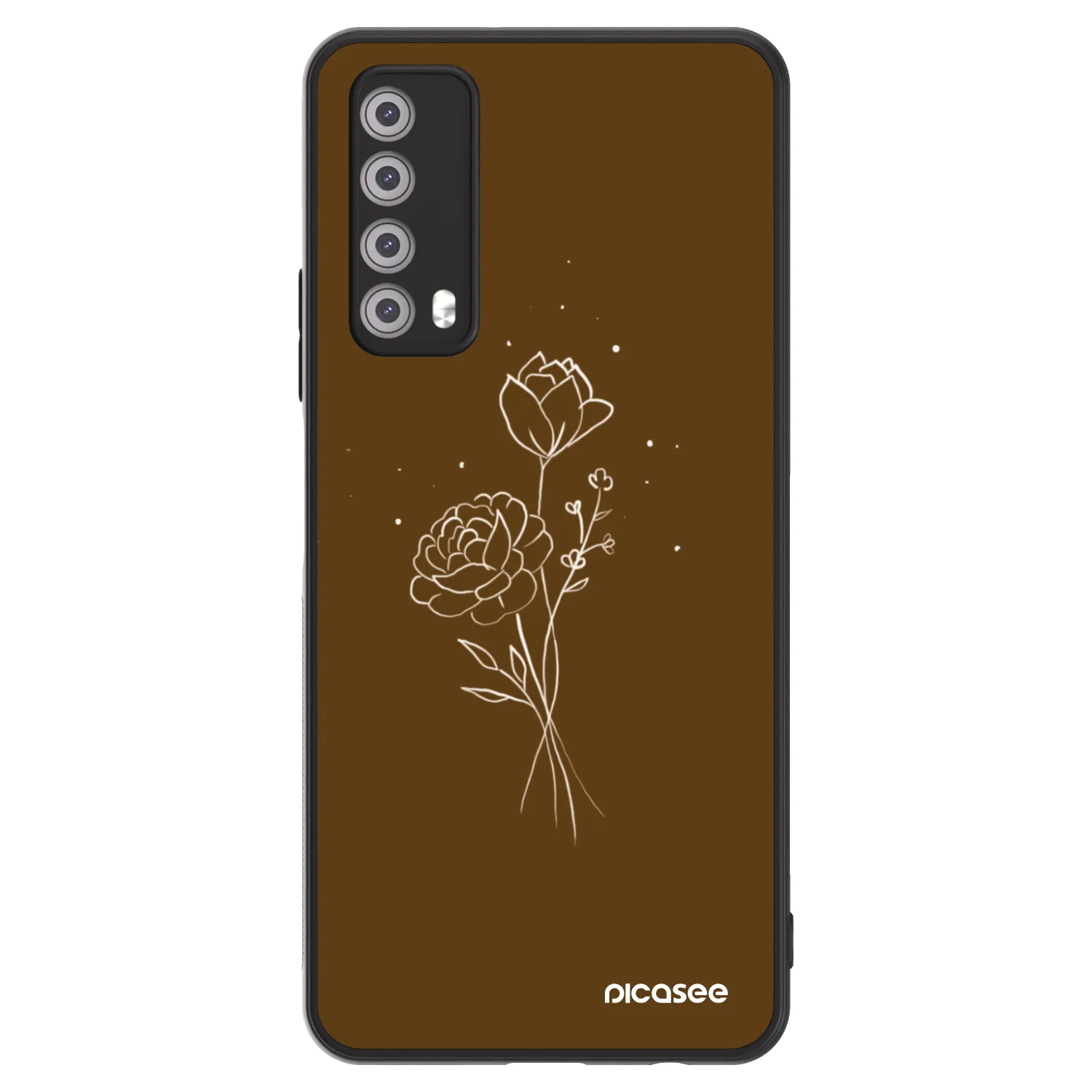 Picasee ULTIMATE CASE pentru Huawei P Smart 2021 - Brown flowers