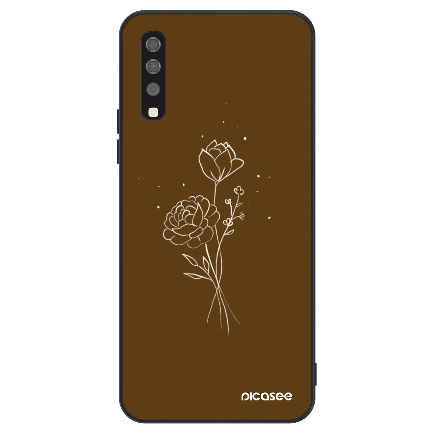 Picasee ULTIMATE CASE pentru Samsung Galaxy A70 A705F - Brown flowers
