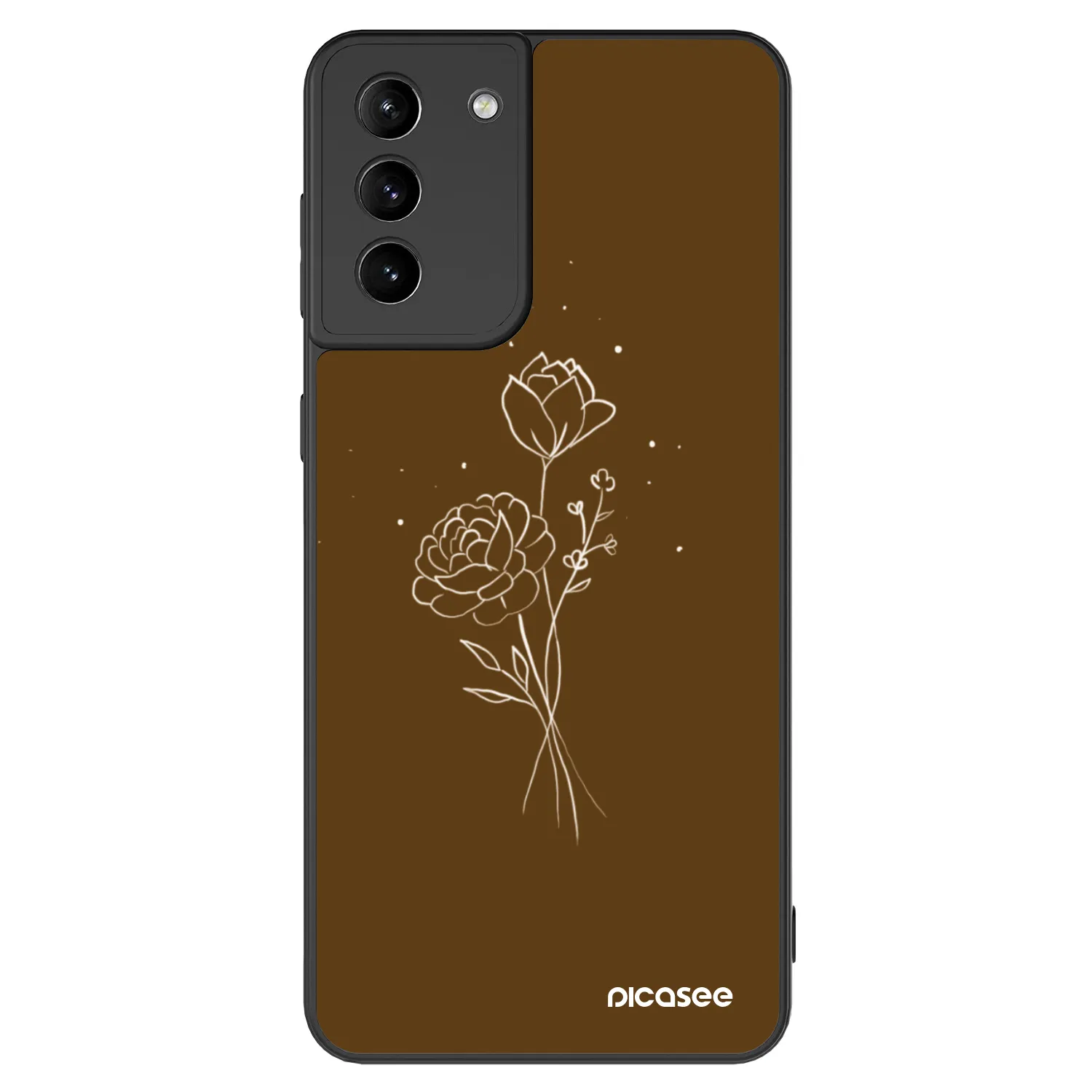 Picasee ULTIMATE CASE pentru Samsung Galaxy S21+ 5G G996F - Brown flowers