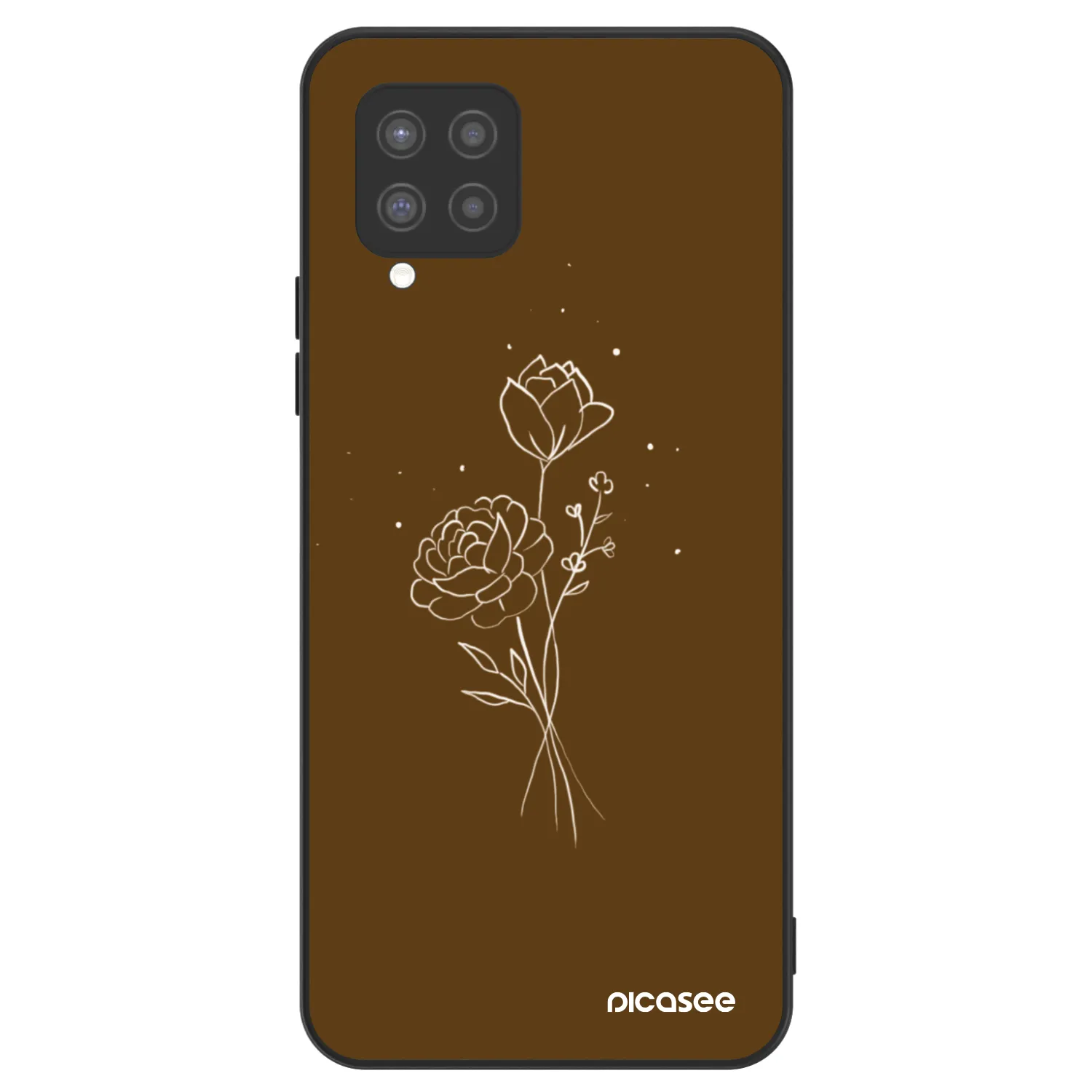 Picasee ULTIMATE CASE pentru Samsung Galaxy A42 A426B - Brown flowers