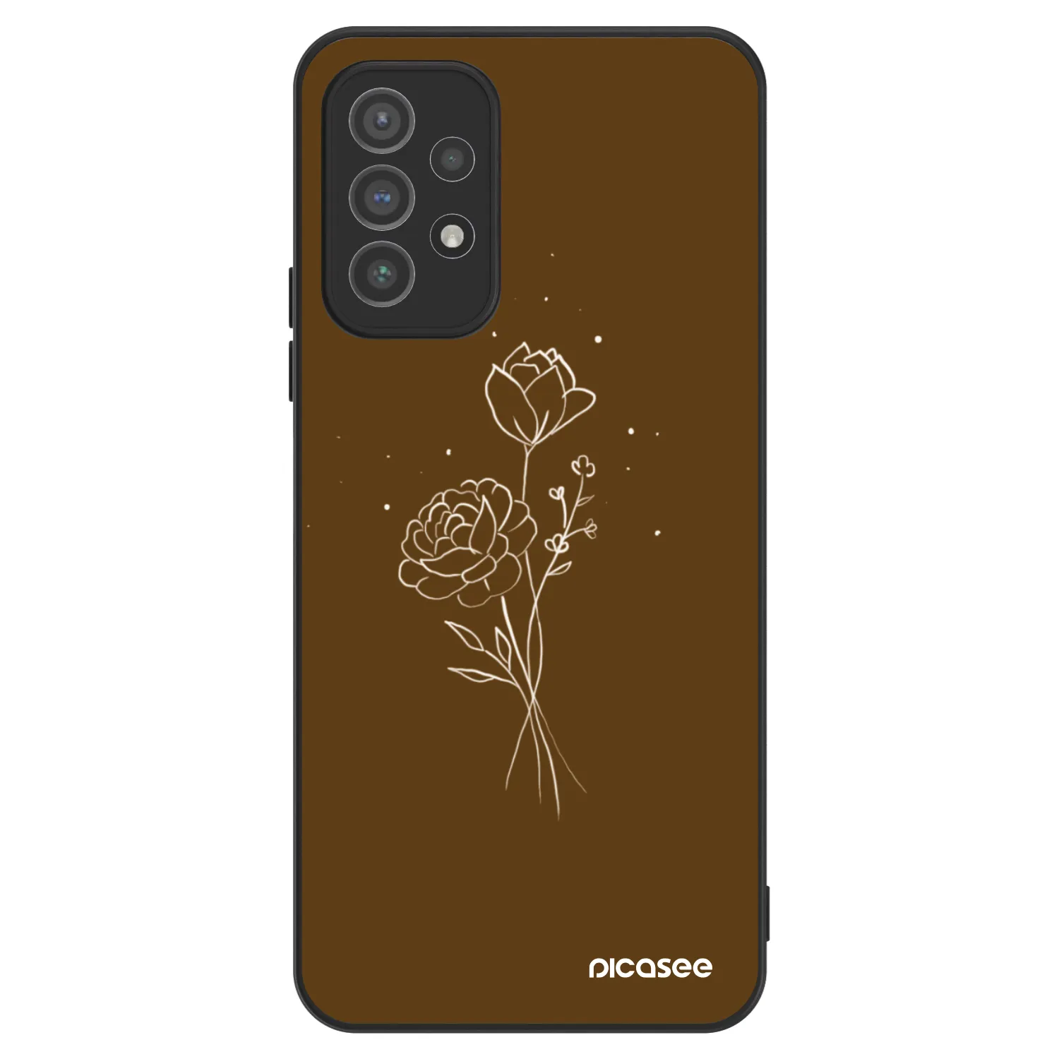 Picasee ULTIMATE CASE pentru Samsung Galaxy A72 A725F - Brown flowers