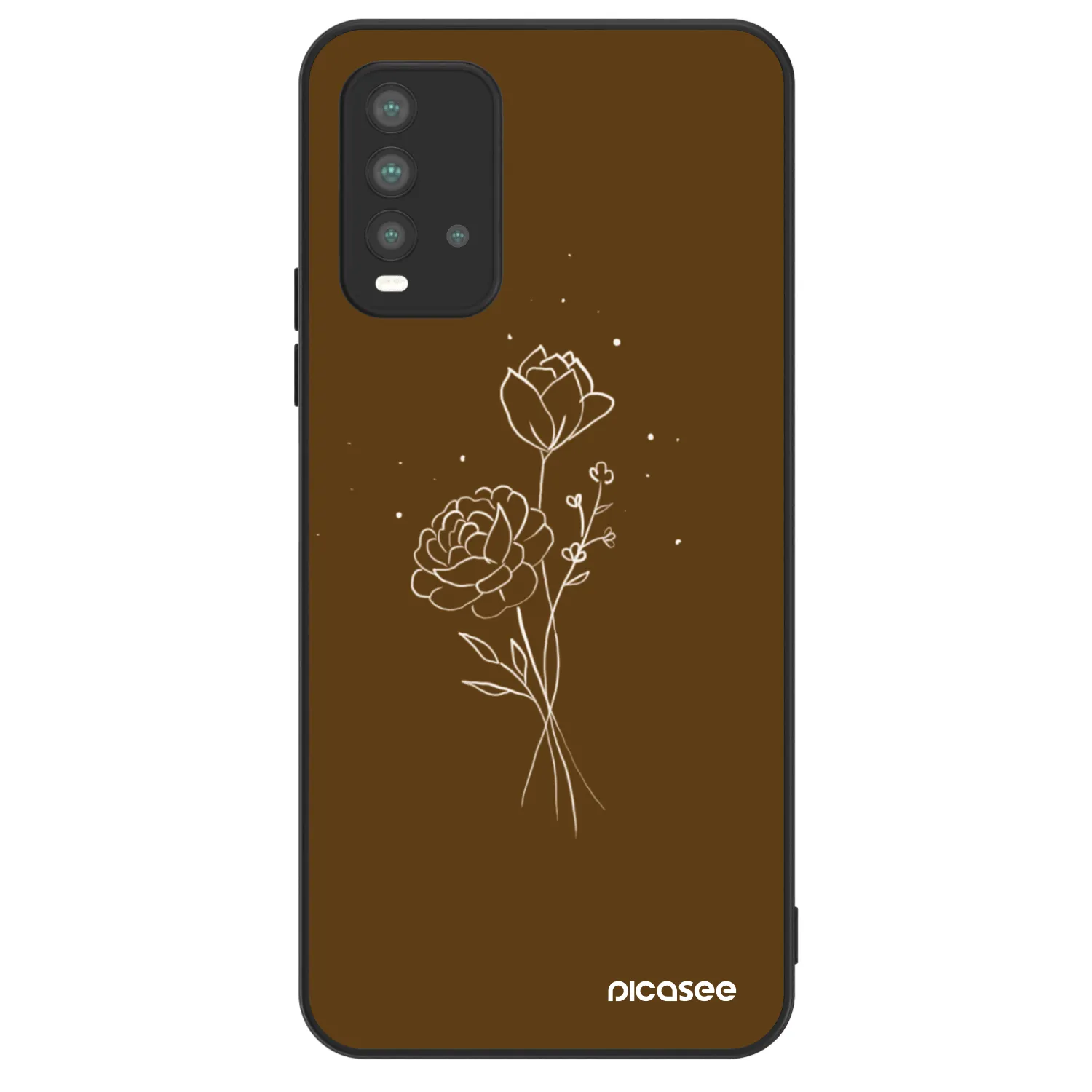 Picasee ULTIMATE CASE pentru Xiaomi Redmi 9T - Brown flowers