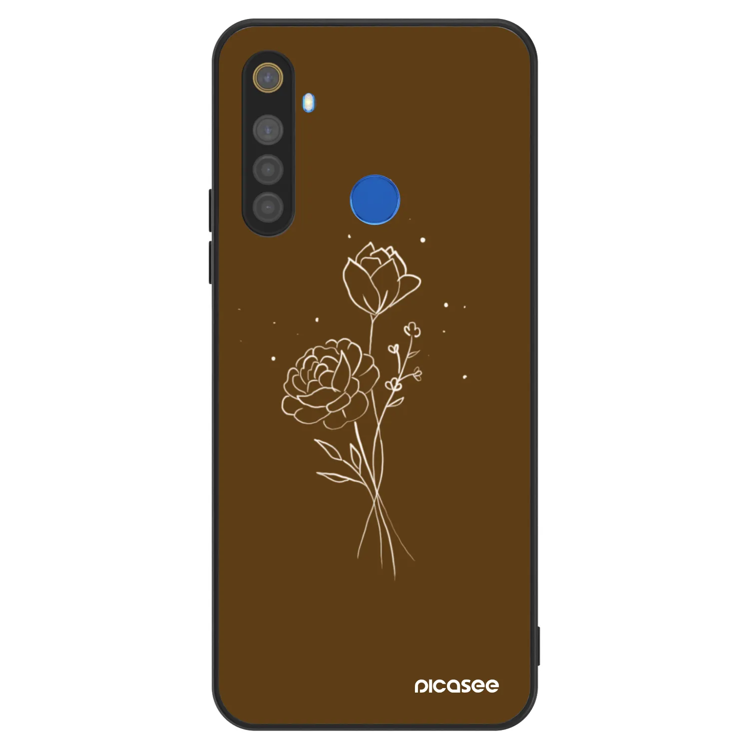 Picasee ULTIMATE CASE pentru Realme 5 - Brown flowers