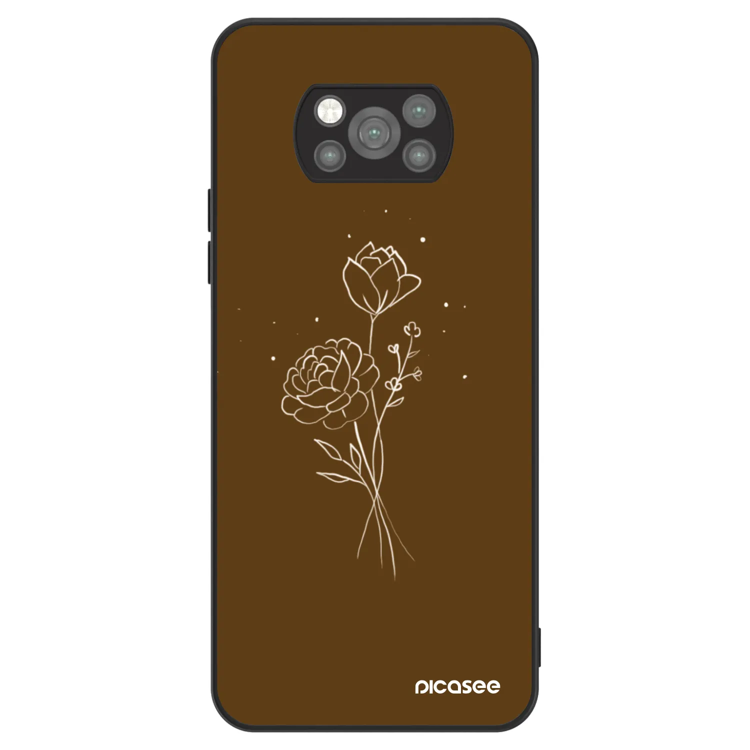 Picasee ULTIMATE CASE pentru Xiaomi Poco X3 Pro - Brown flowers