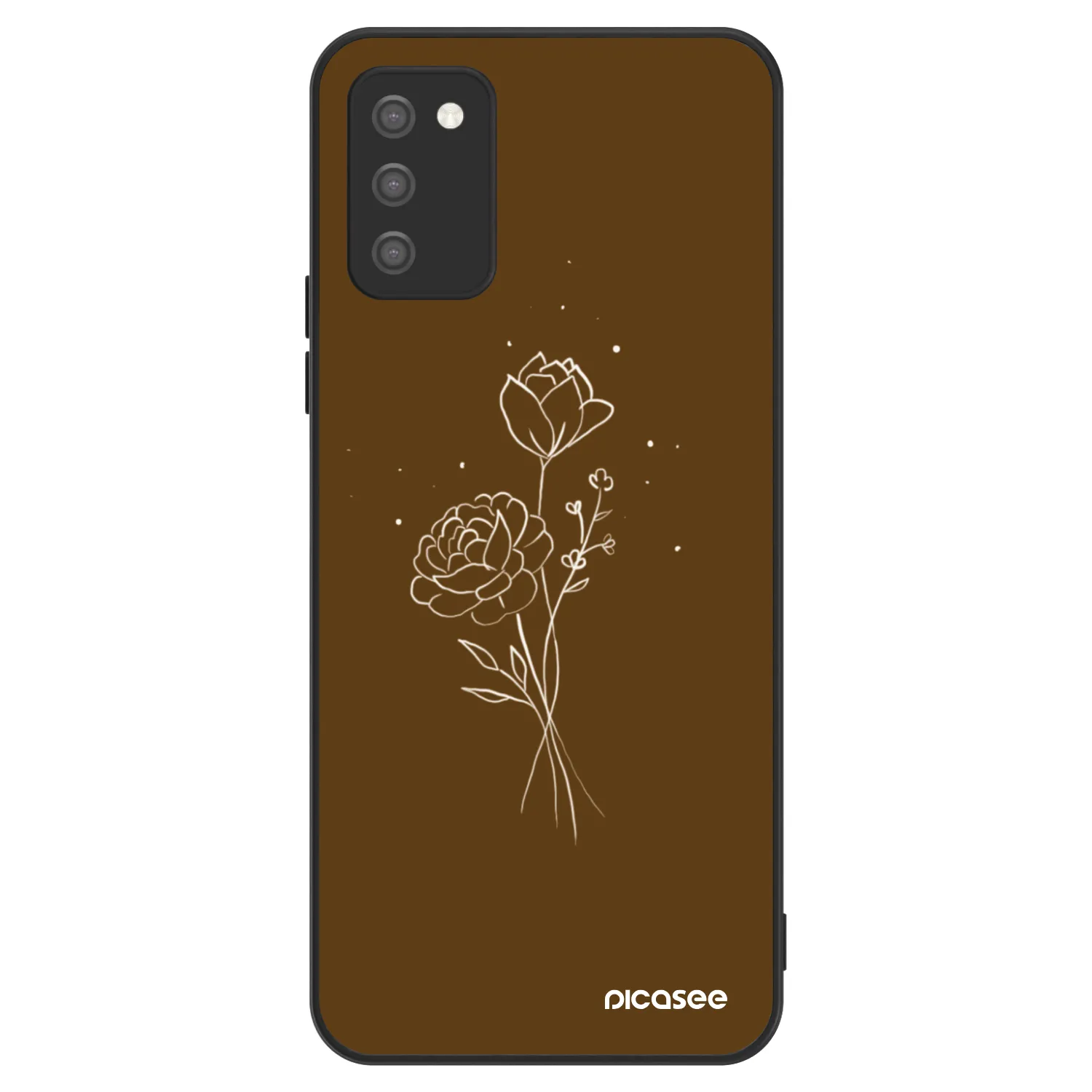Picasee ULTIMATE CASE pentru Samsung Galaxy A02s A025G - Brown flowers