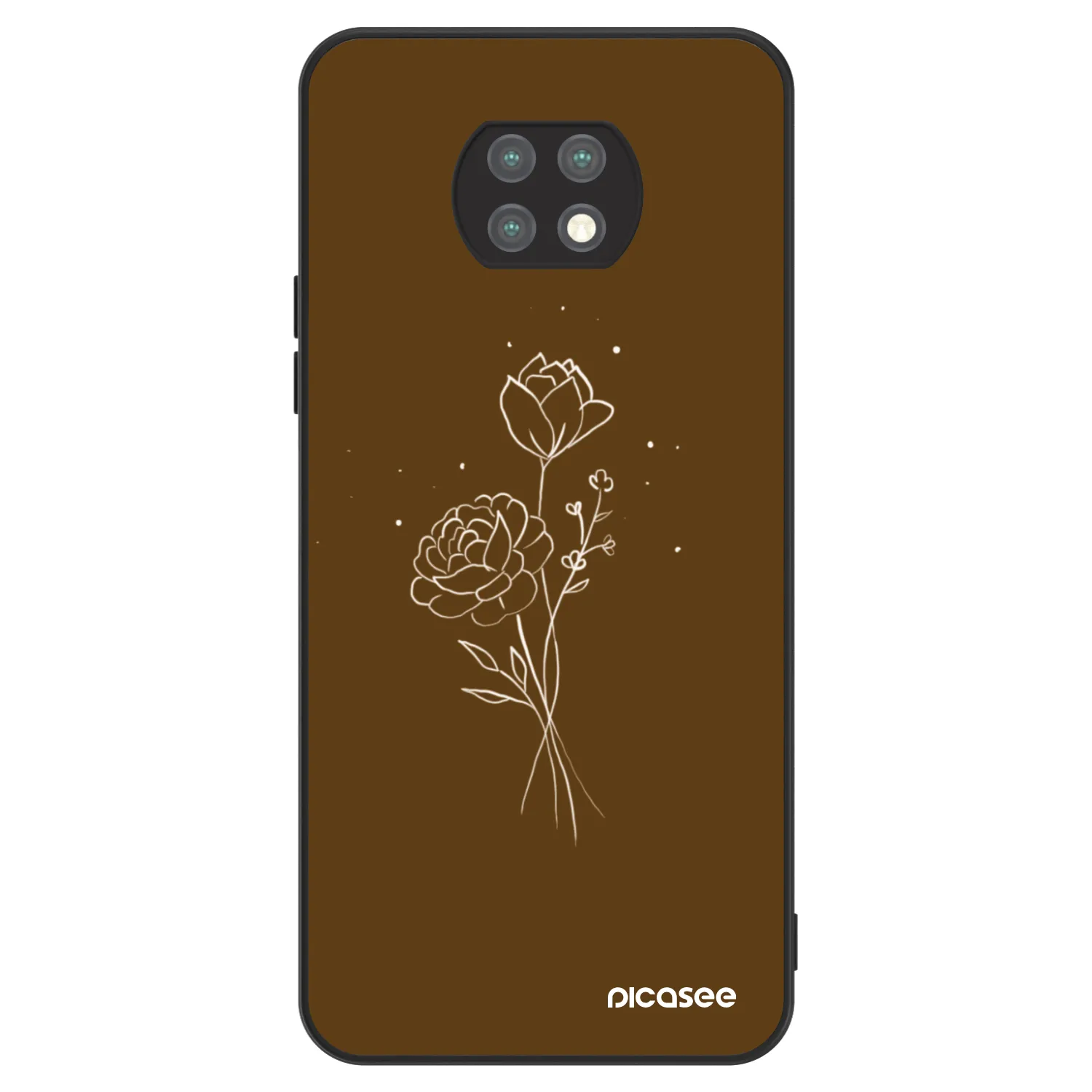 Picasee ULTIMATE CASE pentru Xiaomi Redmi Note 9T - Brown flowers