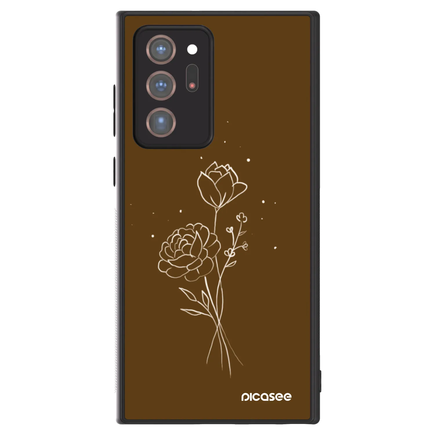 Picasee ULTIMATE CASE pentru Samsung Galaxy Note 20 Ultra - Brown flowers