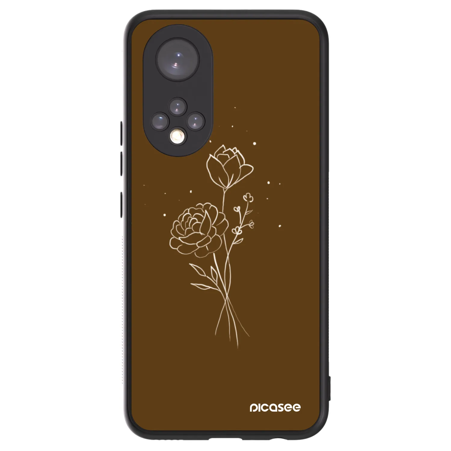 Picasee ULTIMATE CASE pentru Honor 50 5G - Brown flowers