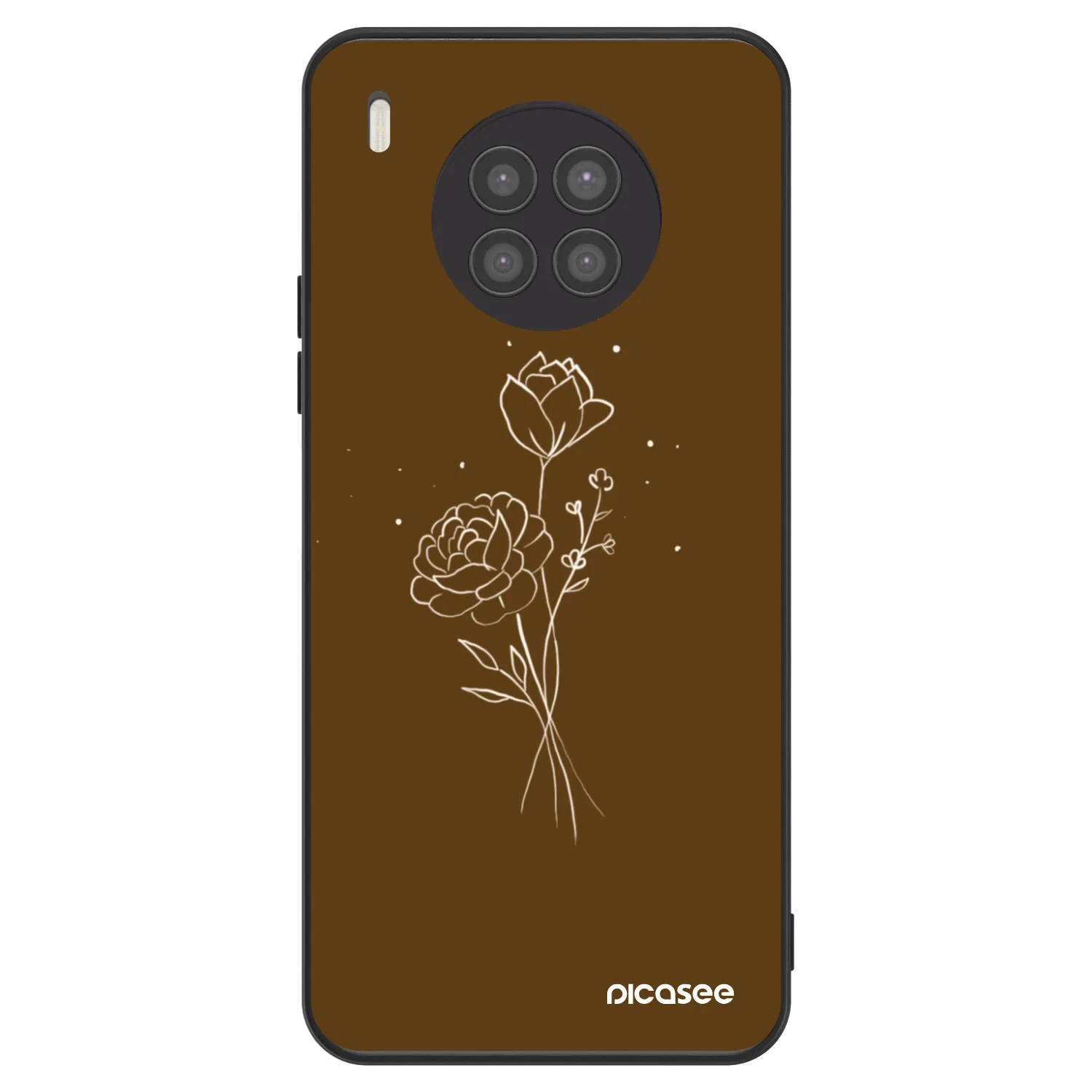 Picasee ULTIMATE CASE pentru Huawei Nova 8i - Brown flowers