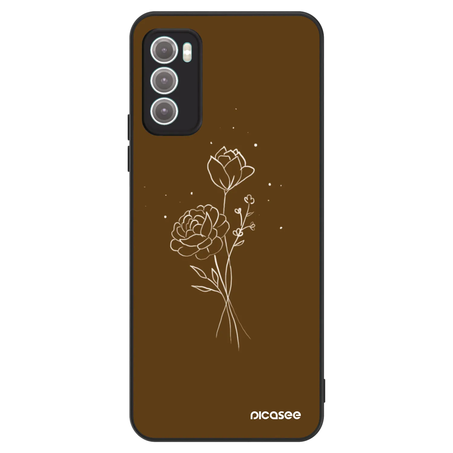 Picasee ULTIMATE CASE pentru Motorola Moto G60 - Brown flowers