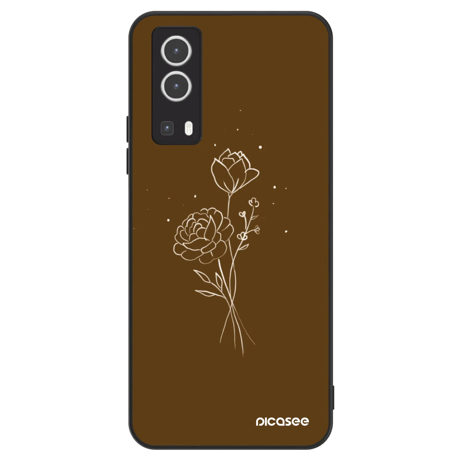 Picasee ULTIMATE CASE pentru Vivo Y72 5G - Brown flowers