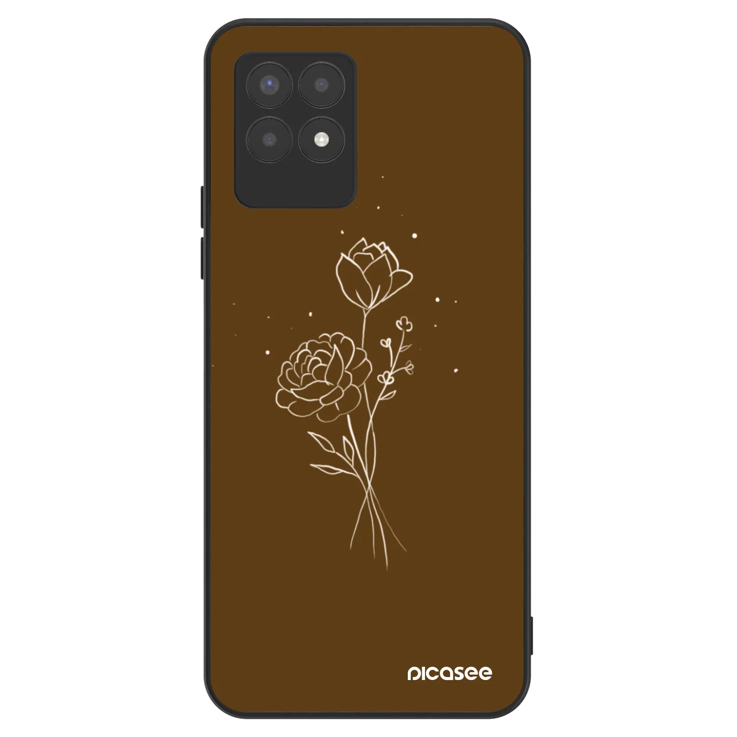 Picasee ULTIMATE CASE pentru Realme 8i - Brown flowers