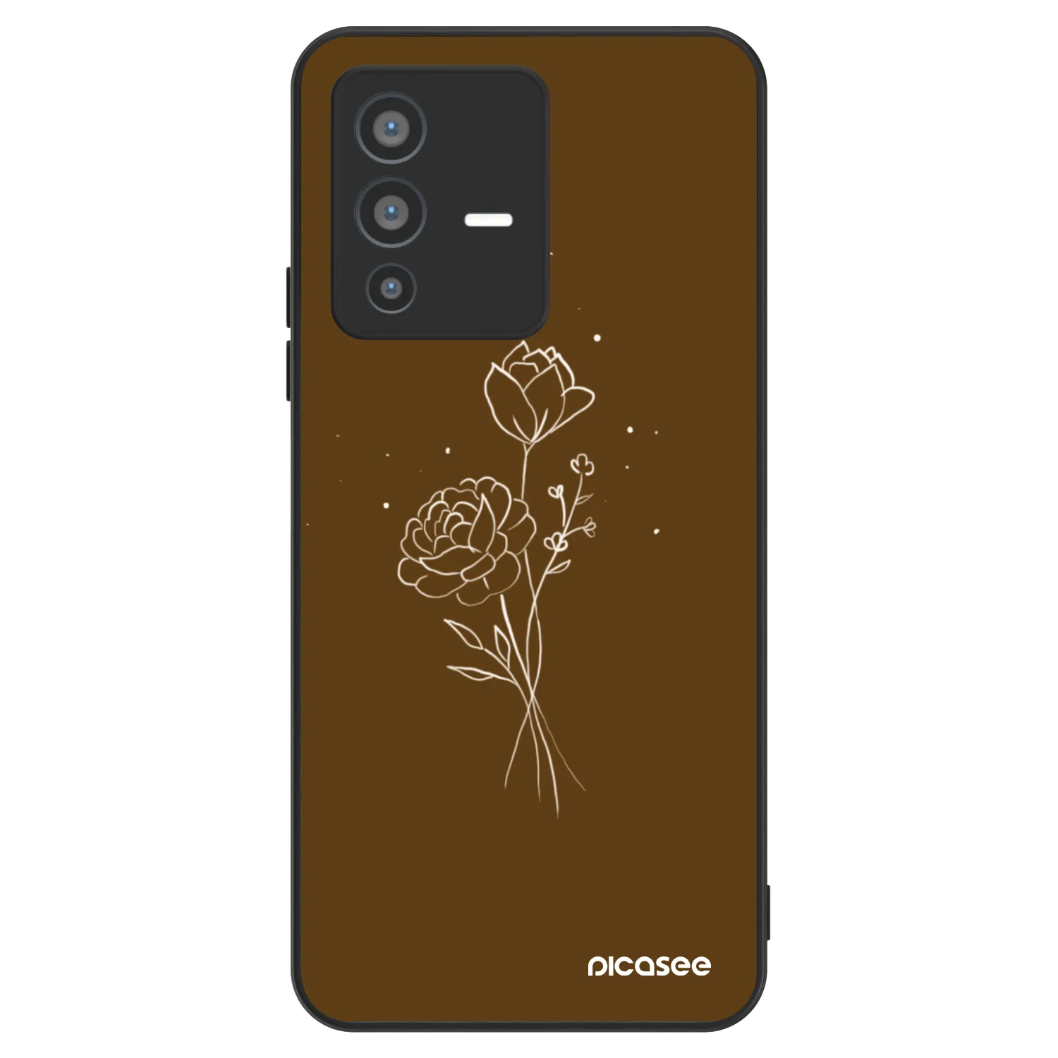 Picasee ULTIMATE CASE pentru Vivo V23 5G - Brown flowers