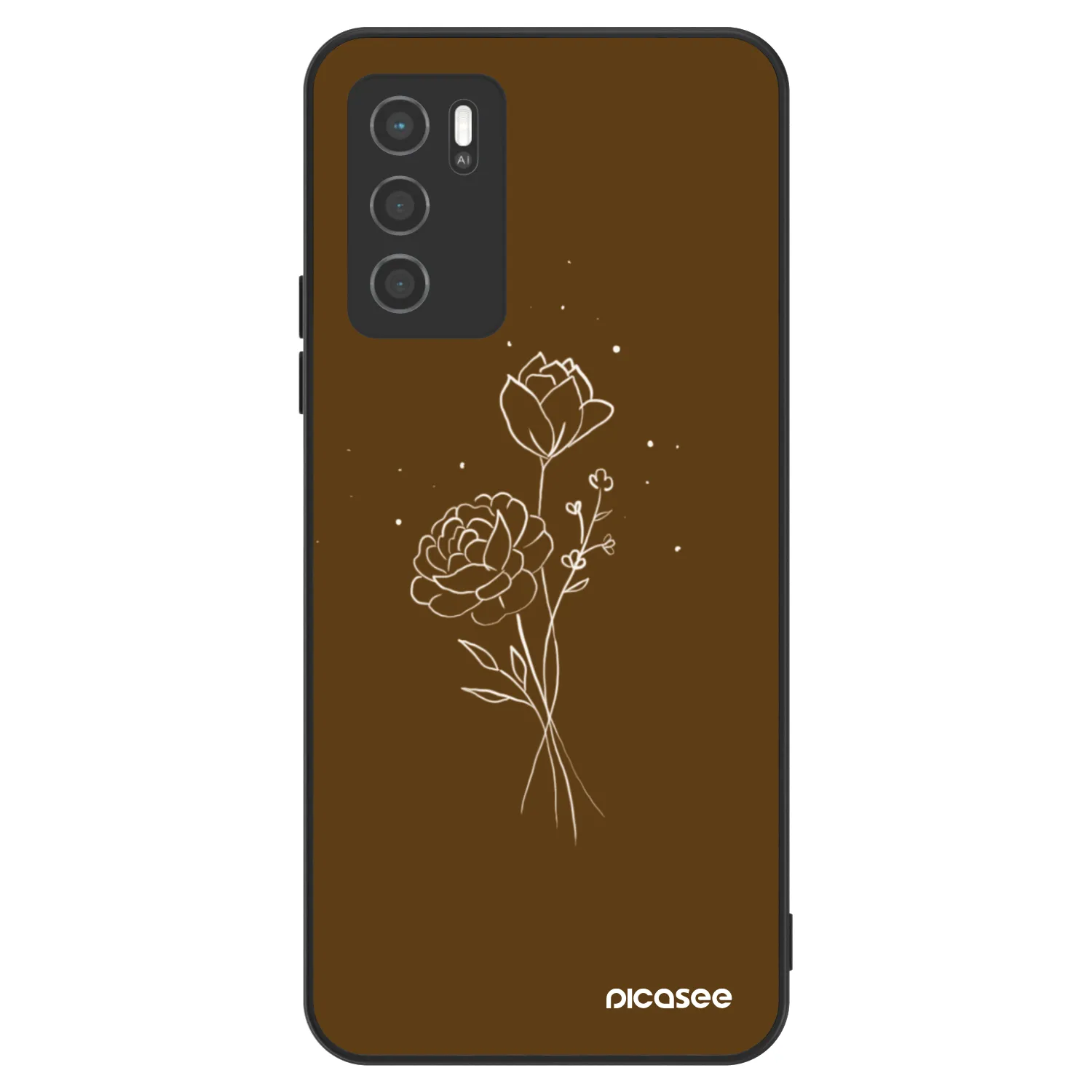 Picasee ULTIMATE CASE pentru OPPO A16 - Brown flowers