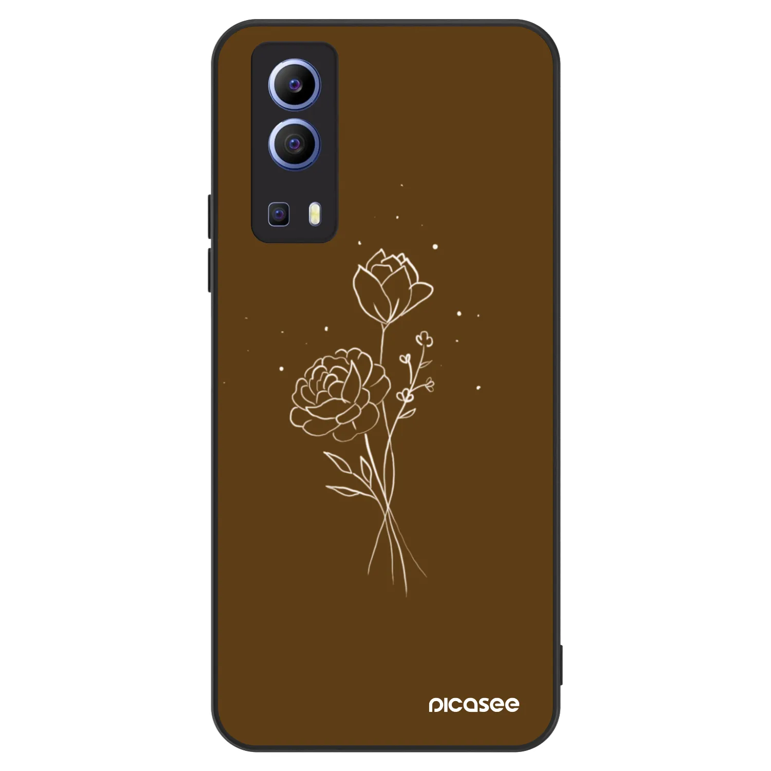 Picasee ULTIMATE CASE pentru Vivo Y52 5G - Brown flowers