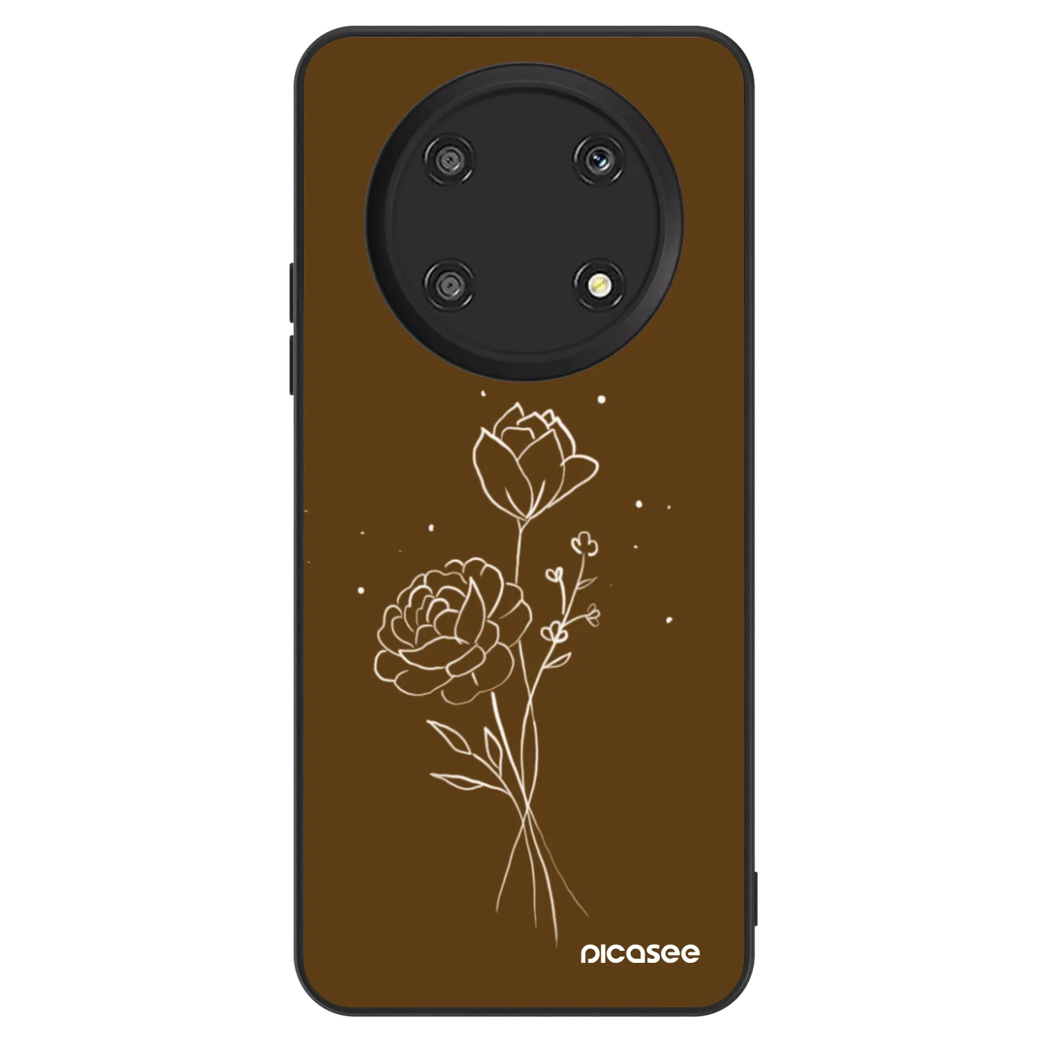 Picasee ULTIMATE CASE pentru Honor Magic4 Lite 5G - Brown flowers